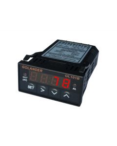 9-30V DC Powered 1/32 DIN PID Temperature Controller, Red