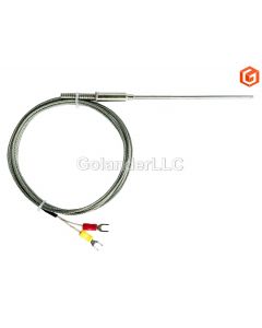 K Type Sheathed Thermocouple Sensor with 6 ft Cable